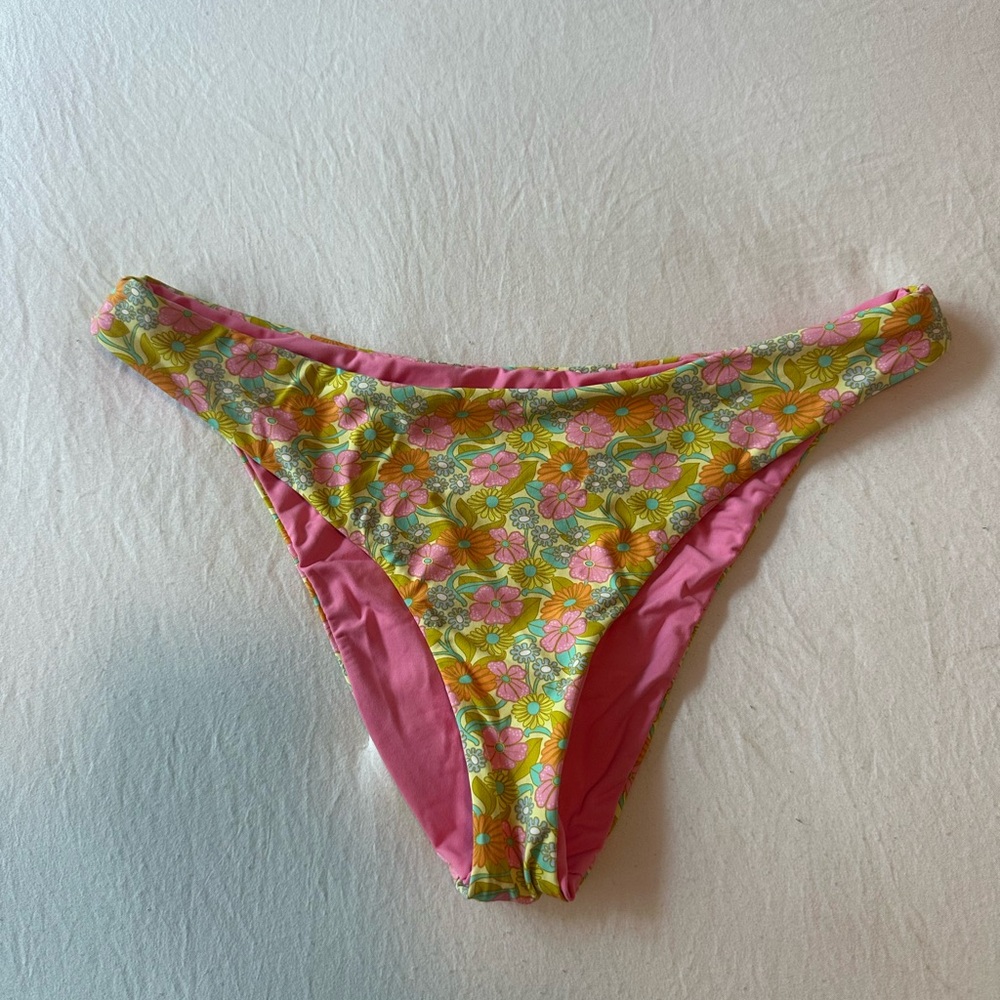 Dippin' Daisy's Floral Pink Bikini Bottom